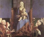 Antonello da Messina Sacra Conversazione (mk08) oil painting on canvas